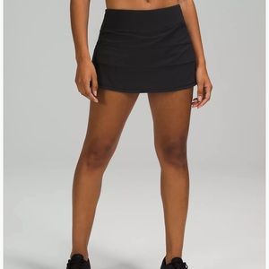 Lululemon Black Pace Rival Mid-Rise Skirt